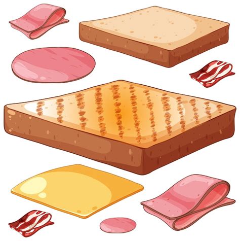 Ilustración de los ingredientes típicos de un 