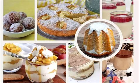 Mesa con una variedad de postres italianos, incluyendo tiramisú, panna cotta, cannoli y gelato