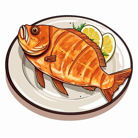 Ilustración de una gran paila de pescado frito rodeada de puestos de comida y artesanos.