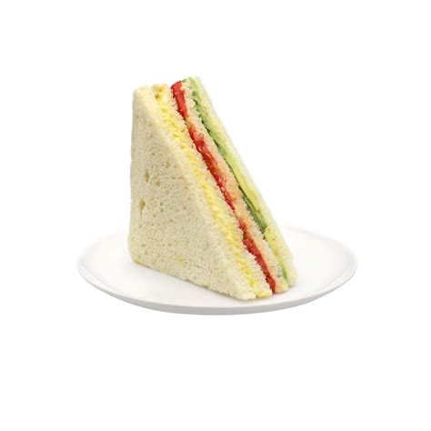 Ilustración de los tres ingredientes principales del sándwich triple: palta, tomate y huevo duro