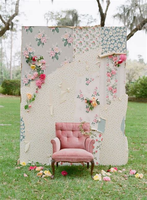 ideas para photocall de boda vintage
