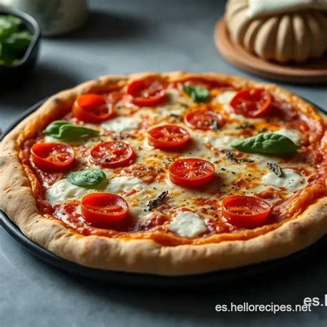 Pizza integral casera recién horneada con verduras y queso