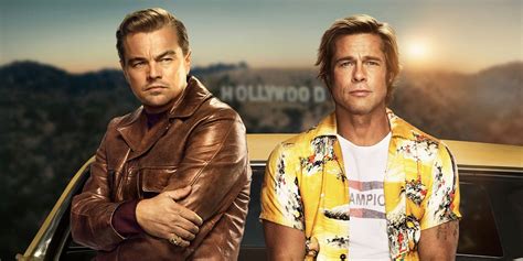 Foto de Leonardo DiCaprio como Rick Dalton y Brad Pitt como Cliff Booth en Érase una vez en Hollywood