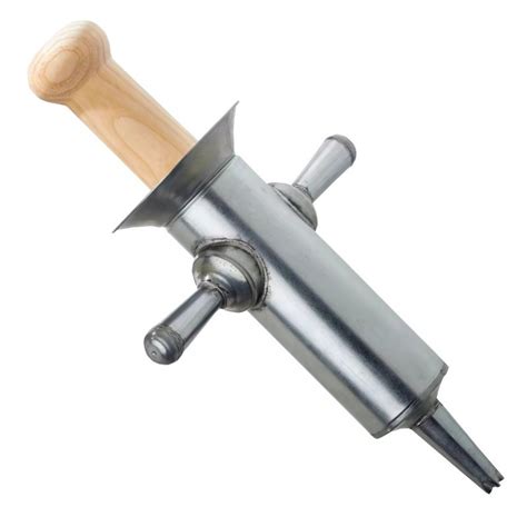 Fotografía de una churrera antigua de hombro