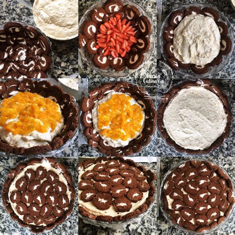 Caparazón de chocolate con mousse de durazno y chocolate blanco