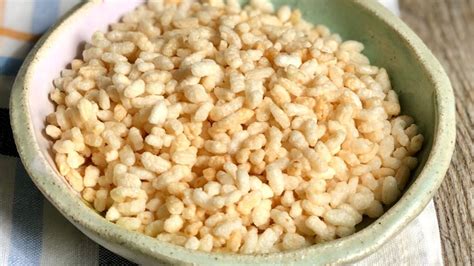 Infografía mostrando el proceso de inflado del arroz
