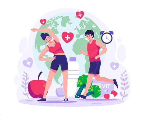 Ilustración de una persona activa y saludable comiendo un snack de arroz inflado