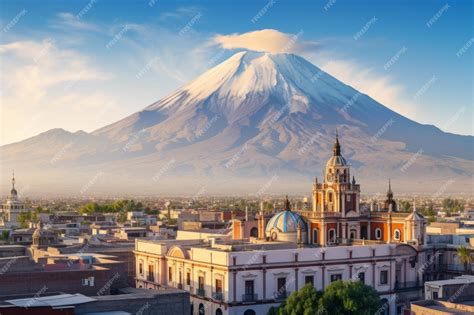 Vista panorámica del Mercado Local con el volcán Rukapillán de fondo