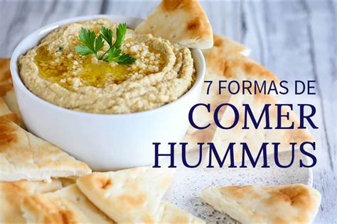 Variedad de alimentos para acompañar el hummus
