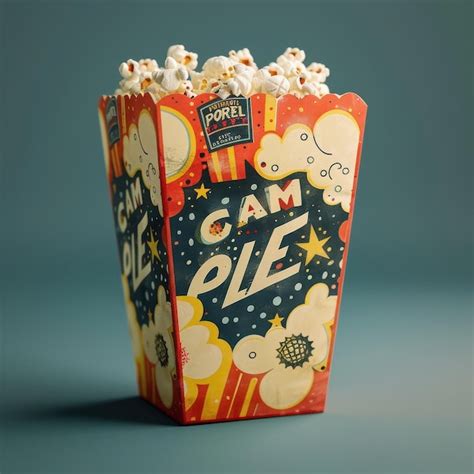 Molde de plástico para crear envases de palomitas con temática de Harley Quinn, mostrando los colores y elementos característicos del personaje.