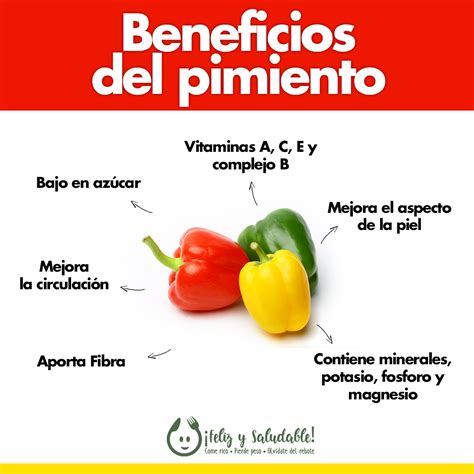 infografía de beneficios del pimentón rojo