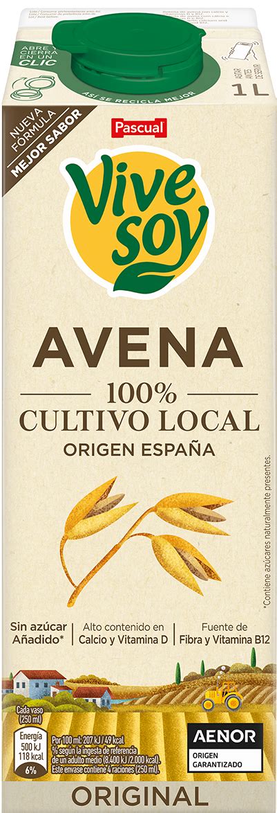 Foto de envase de bebida de avena Vivesoy, destacando su uso en café