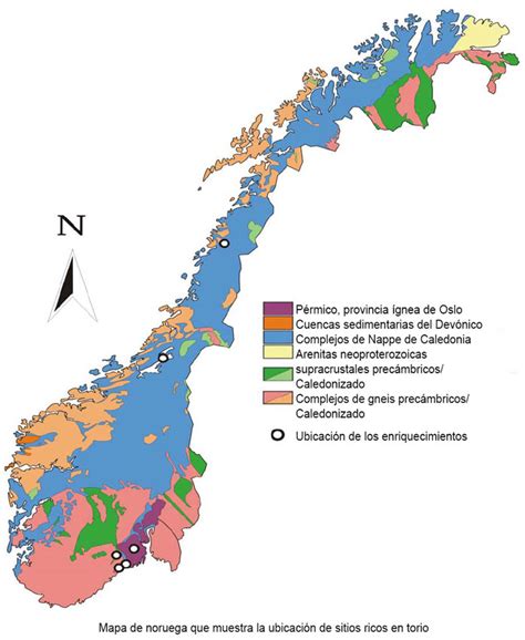 Mapa de Noruega mostrando las zonas de acuicultura de salmón