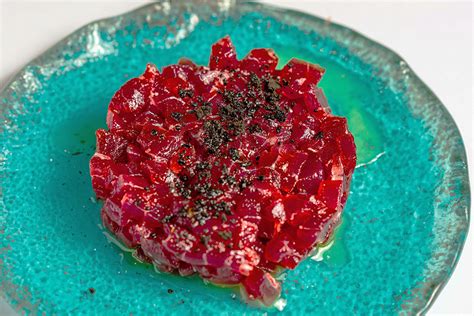 Plato de Atún Rojo de Almadraba preparado