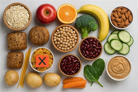infografía comparativa de alimentos permitidos y prohibidos en dietas veganas y vegetarianas