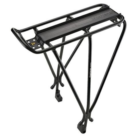 Fotografía detallada de la parrilla Topeak Explorer mostrando sus características y accesorios.