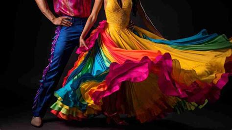 infografía sobre los elementos clave del vestuario para bailar salsa: ropa transpirable, suelas de cuero para giros y ajuste ergonómico