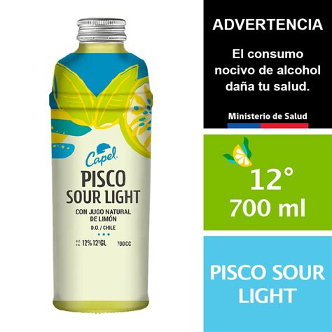 Botella de Pisco Sour Nola Zero con diseño distintivo