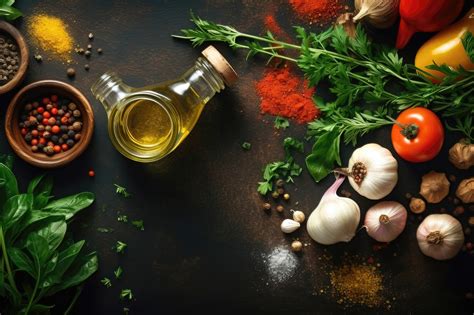 Composición de ingredientes frescos: mondongo, verduras variadas, especias y condimentos