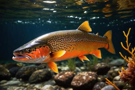 Foto de Salmón Atlántico en su hábitat natural o en una piscifactoría