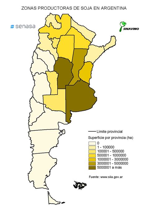 Mapa de Argentina mostrando las principales regiones productoras de soja y la presencia de empresas transnacionales.