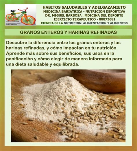 Comparativa visual de harinas refinadas e integrales.