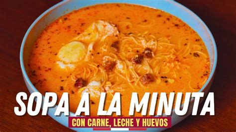 Infografía detallada con los pasos para la preparación de la sopa a la minuta peruana, mostrando los ingredientes frescos y el proceso de cocción.