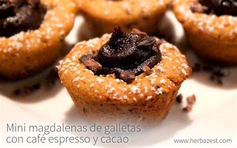 Mini magdalenas de plátano y cacao
