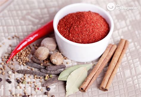 Composición de especias tandoori masala en polvo y pasta