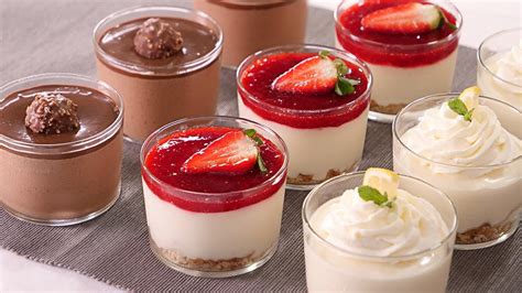 Imagen de postres fríos variados, como tartas, mousses y helados.
