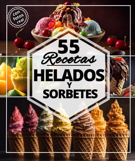 Variedad de postres helados: gelato, sorbetes y tartas heladas.