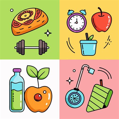 ilustración de una manzana con iconos representando fibra, antioxidantes y agua