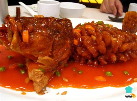 Tabla nutricional de pescado en salsa agridulce