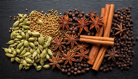 Variedad de semillas y especias que componen el Pan Masala