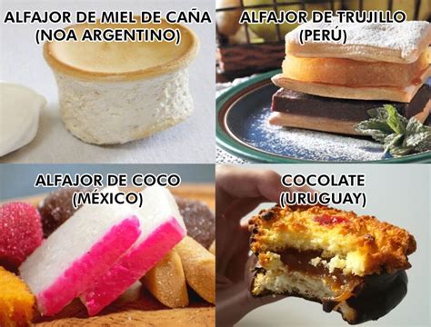 Collage fotográfico de diversos alfajores latinoamericanos