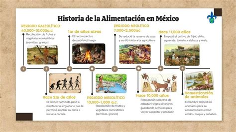 Infografía histórica sobre la evolución de la alimentación humana y el papel del queso en la dieta mediterránea.