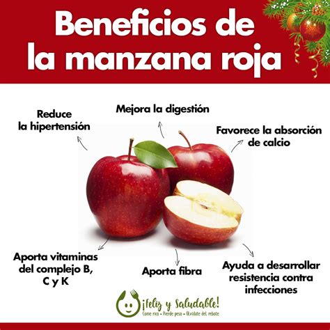 Infografía detallando los beneficios nutricionales de la manzana, destacando su contenido de fibra (pectina).