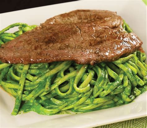 Esquema de los ingredientes para la salsa verde de los tallarines peruanos