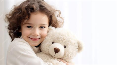 Karol Dance abrazando un oso de peluche