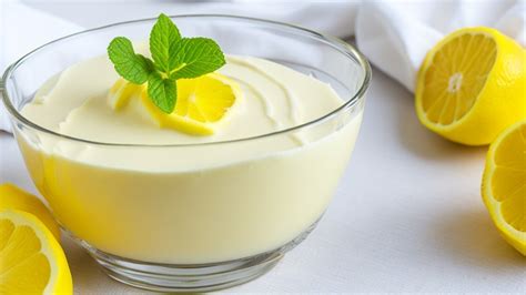 Ingredientes para mousse de limón casero
