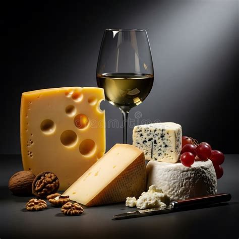 Bodegón con una selección de productos gourmet, vino y copas dispuestas para una cena romántica