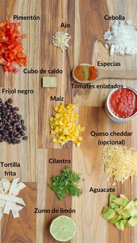 Infografía: Proporciones de especias para la sopa de tortilla