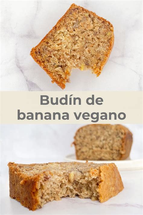 Budín vegano de plátano
