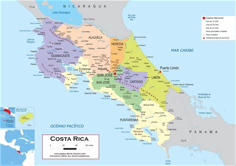 Mapa de Costa Rica destacando la cobertura de servicio a domicilio de la floristería.