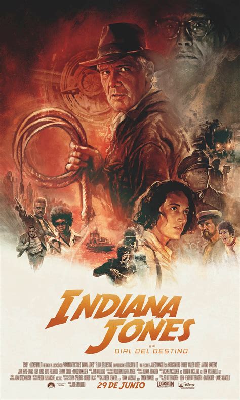 Cartel cinematográfico o escena icónica de Indiana Jones junto al Templo de Pankot