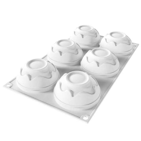 Imagen de los moldes flexibles Silikomart Professional Vague y Bubble.