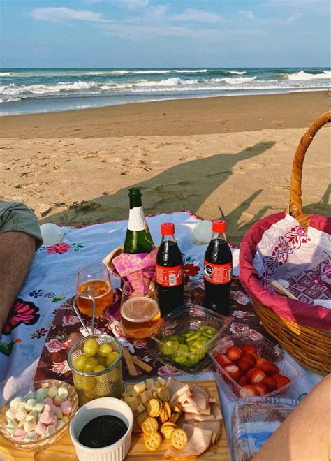 Esquema de un picnic vegano bien organizado en la playa