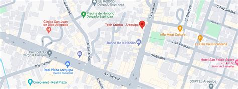 Mapa de la ubicación del restaurante Pepperonne en Santiago.