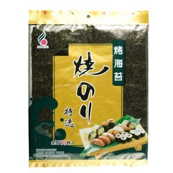 Paquete de alga nori sellado en un lugar oscuro y seco
