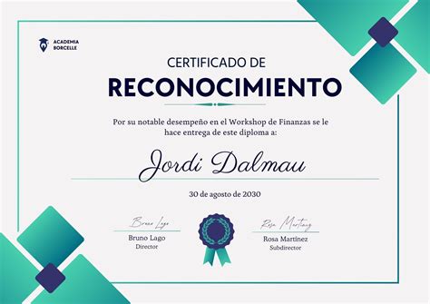 Collage de diversos estilos de certificados: desde el tradicional en tonos marrones hasta el moderno con elementos de color neón.